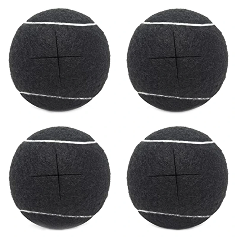 

4Piece Tennis Balls For Furniture Legs And Floor Protection Legs Universal Precut Glide Balls
