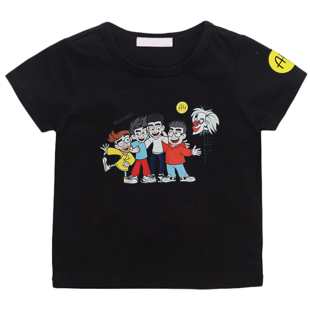 

мерч а4 T-Shirt Kids 100%Cotoon Merch A4 Childrens Clothing Summer Boy's Girl's Tops Baby Clothes а4 мерч для детей Men T Shirt