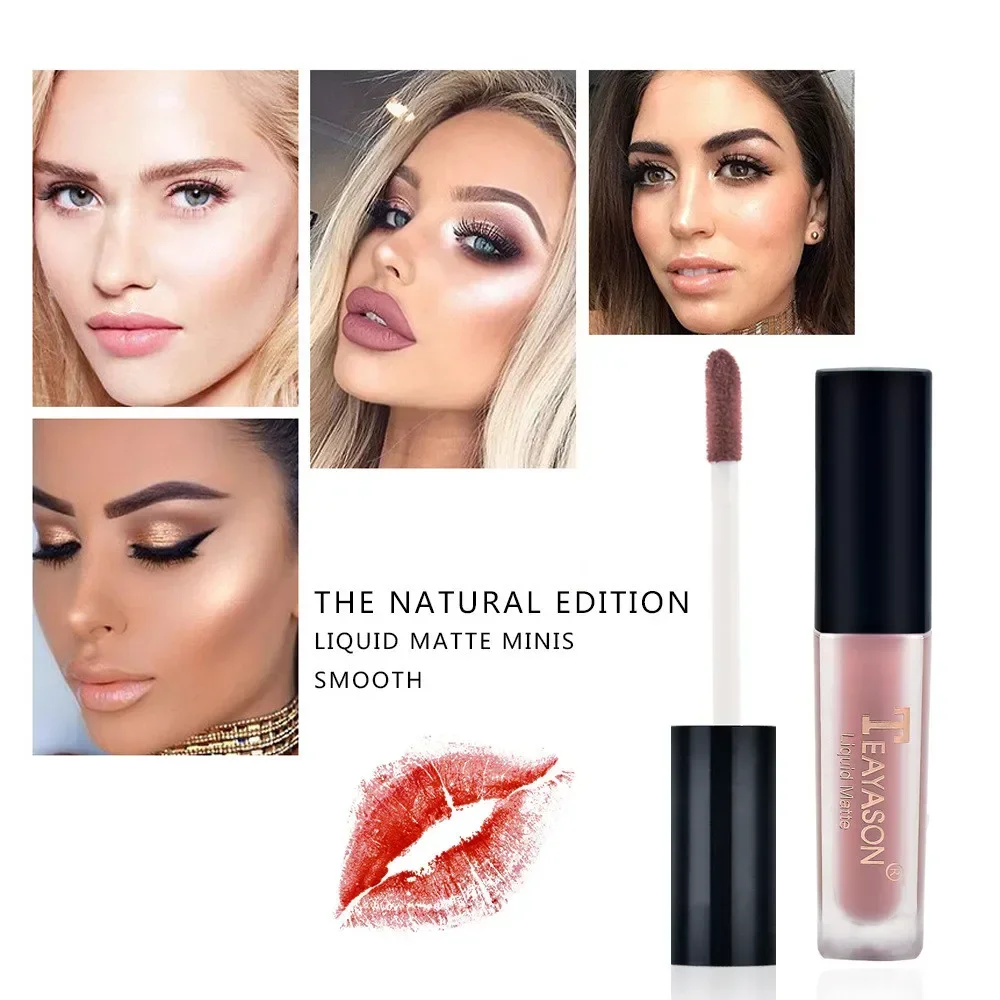 Lip Gloss Lip Makeup 1pc Women's Fashion Liquid Matte Lipstick Velvet Lipgloss Nude Moisturizer