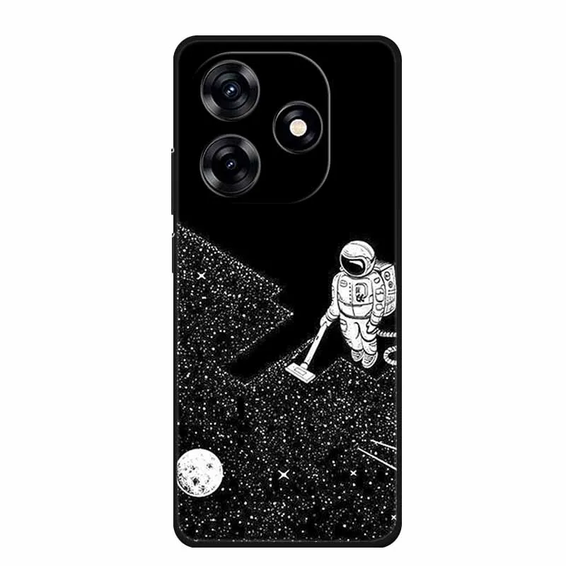Animal Black Silicone Soft Back Phone Case Cover