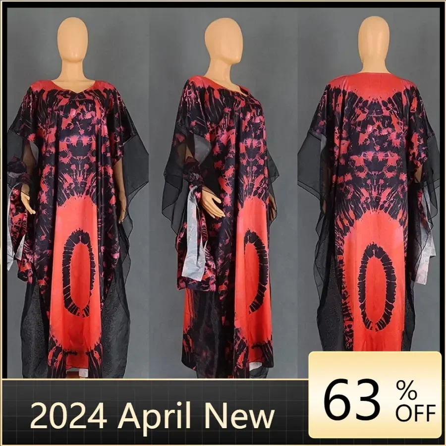 

African Dress For Women Plus Size Print Long Wedding Party Dress Evening Gowns Traditional Dashiki Clothing Kaftan Robe