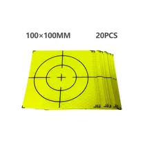

New 20Pcs 10cm reflector sheet For Total Station Survey geography Fluorescent Green sheet Reflective tape Sticker 100 * 100mm