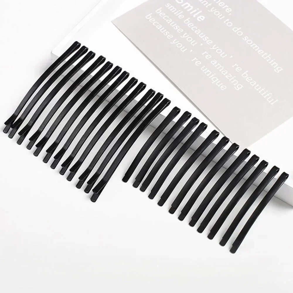 Matte Black Hairpins para Mulheres e Meninas, Bobby Pins, Grampo de Cabelo, Straight Hairgrip, Presilha, Headwear, Styling Tools, Acessórios, 10pcs, Conjunto