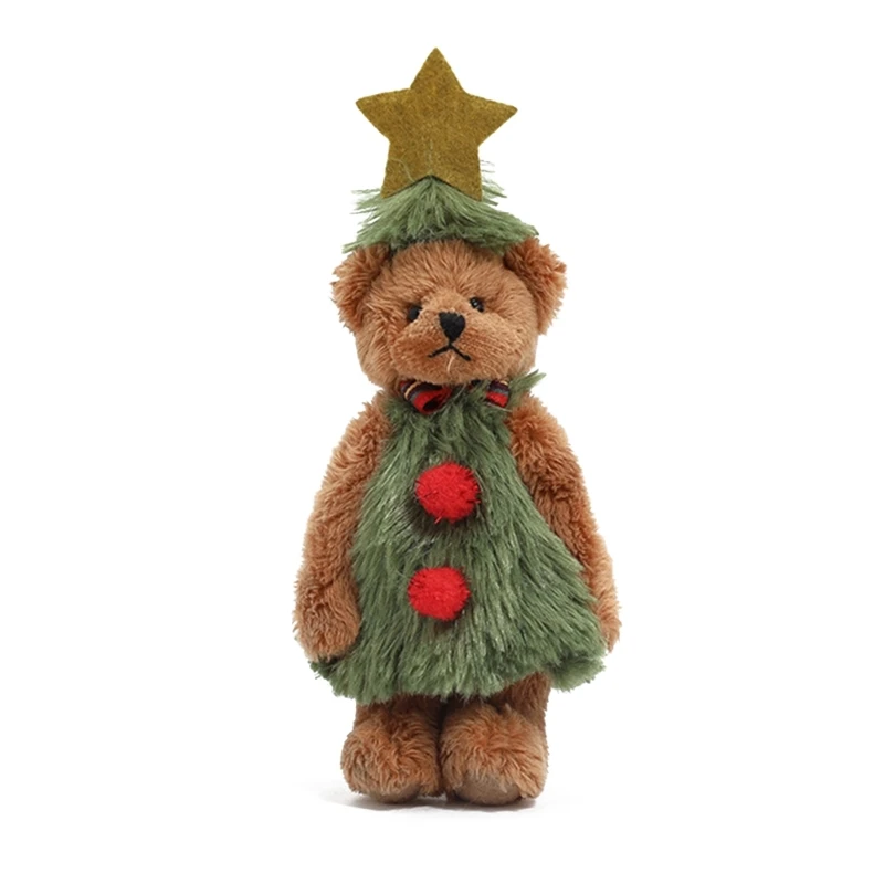 

W3JA Exquisite Craftsmanship Christmas Bear Toy Perfect Gift for Children, Christmas Enthusiasts, and Home Decorations
