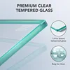 Framed Tub Shower Door, Single Sliding Shower Door with Handle, Tub Shower Door with Tempered Glass, Tub Glass Shower Door 5