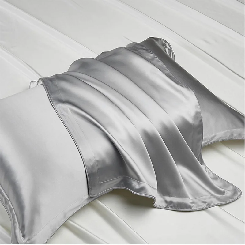 One Side 100% Mulberry Silk Pillowcases Envelope Pure Silk Pillow Case Pillowcase for Healthy Sleep Multicolor 4