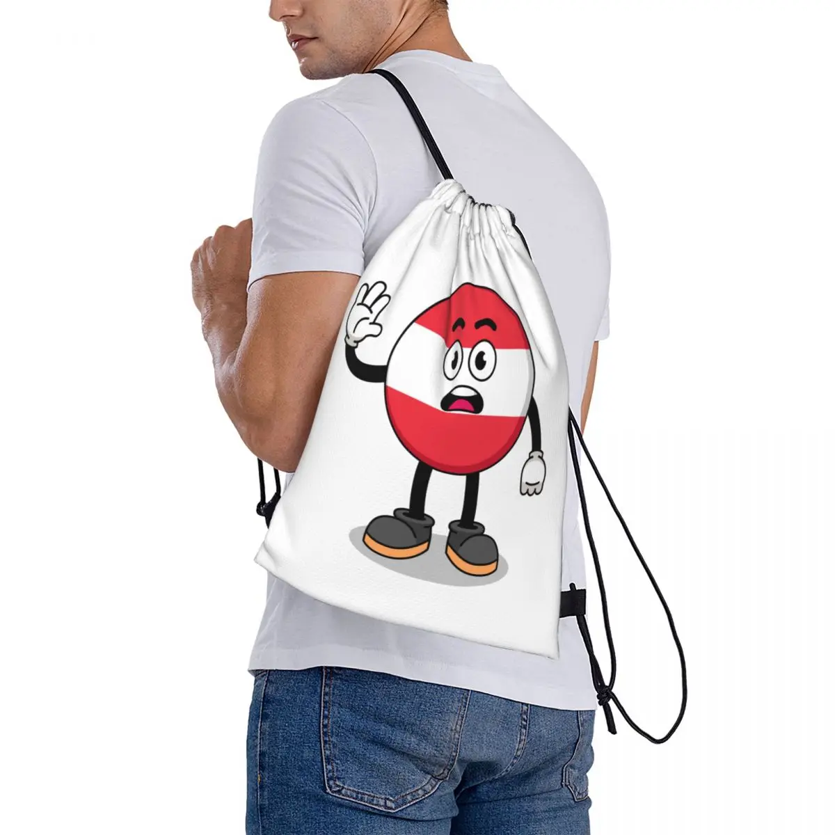 Drawstring Bag Backpack shoe bag cloth bag shoulder bag drawstring backpack