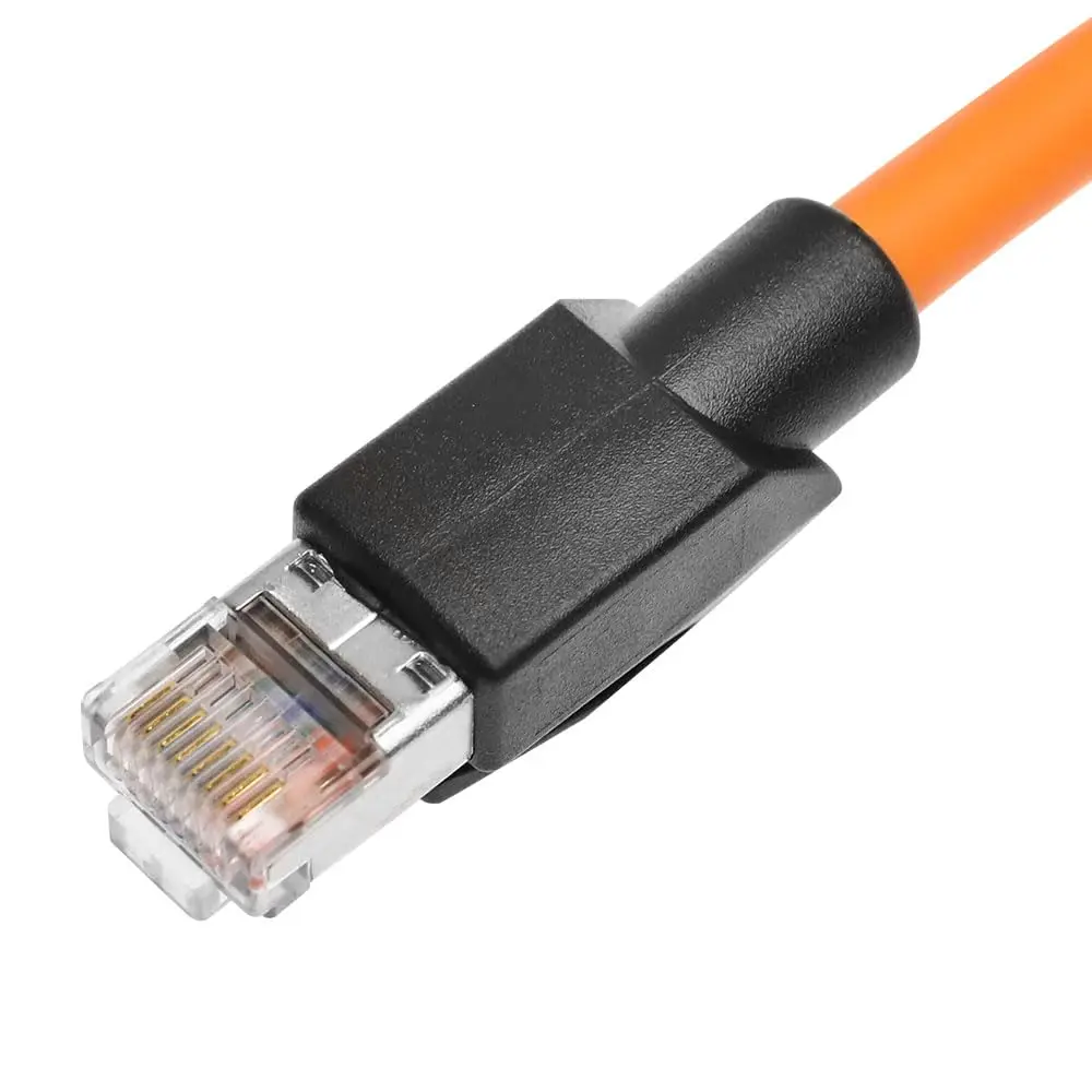 Alvin의 왼쪽 각도 Cat6 차폐 Profinet 케이블 PLC 로봇용 60cm 하이 플렉스