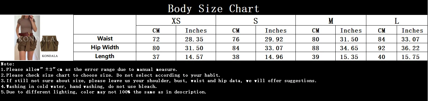 KONDALA Casual Cargo Short Pants Big Pockets Women Trendy Pleated Shorts New 2026 Spring Summer Fashion High Street Lady Shorts