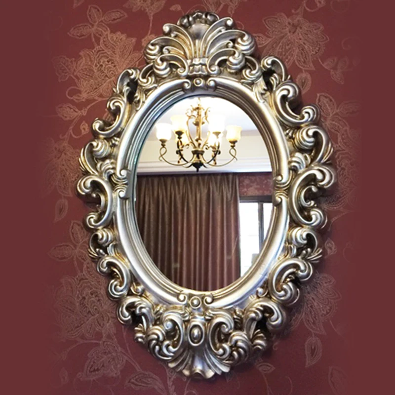 

Винтажное художественное настенное зеркало, круглая Золотая рамка для ванной комнаты, роскошное макраме, античное зеркало для прихожей, спальни, настенное украшение