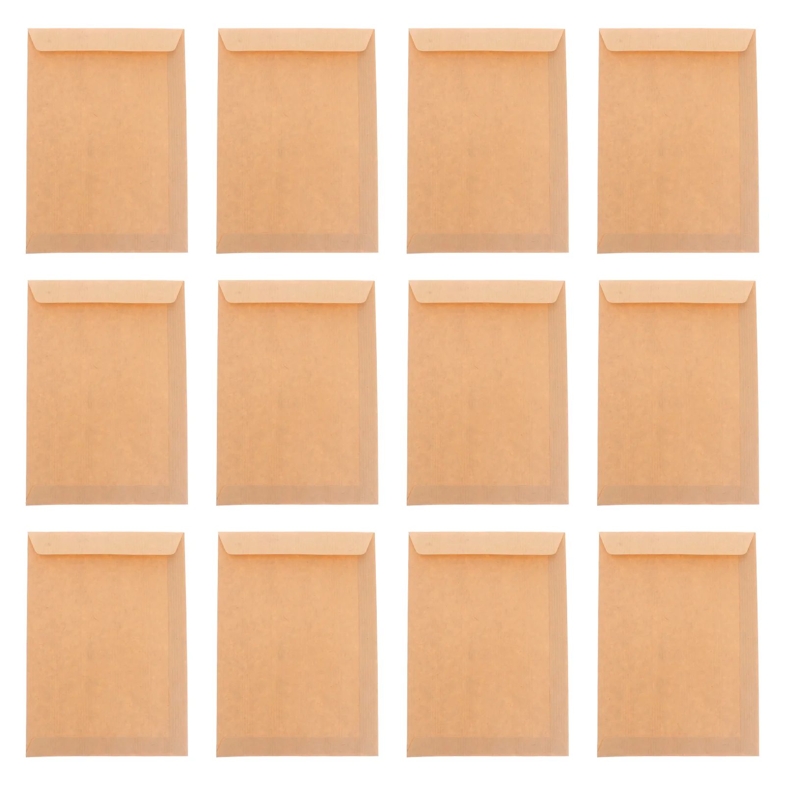 

50pcs 229x162mm Kraft Paper Envelope Blank Classic Plain Color Envelopes for Office School Business Letter Storage Envelope