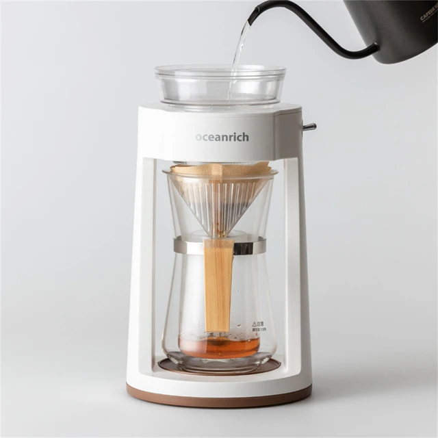 Oceanrich Auto Rotating Drip Coffee Machine Simulation Hand Brewed Coffee Electric Coffee Maker Portable Espresso Coffee Pot 3
