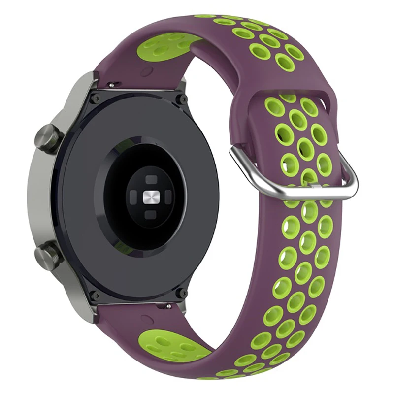 Silicone Smart Watch Strap - Adjustable 20/22mm Band for Enhanced Comfort and Style
