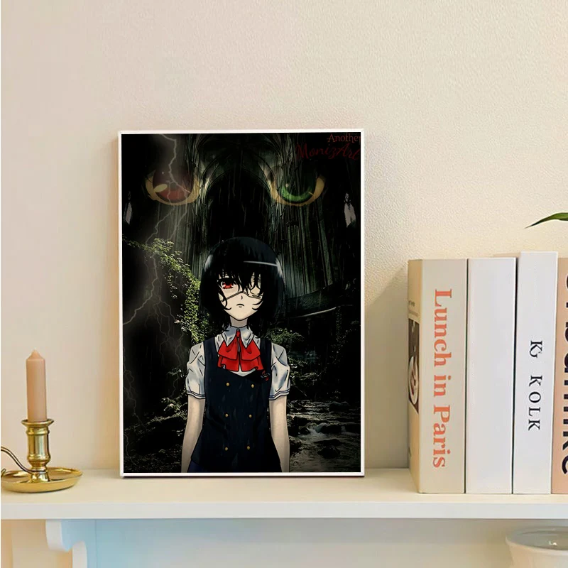 Japanese Horror Anime Another Classic Movie Posters Vintage Room Home Bar Cafe Decor Vintage Decorative Painting