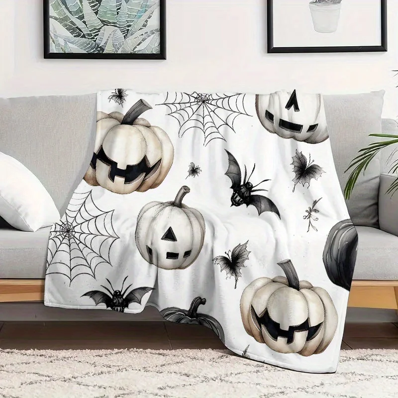 Halloween Flannel Fleece Soft Throw Blanket