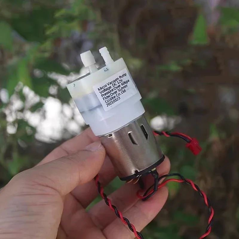 DC 12V 대유량 마이크로 진공 펌프 다이어프램 펌프 미니 32MM RK-095SA 모터 공기 산소 펌프 DIY 인플레이터 수족관 어항