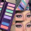 Oil Painting Eyeshadow Palette 8 Color Punk Smokey Multicolored Chrome Hypnotic Shimmer Dreamland Eye Shadow Festival Makeup
