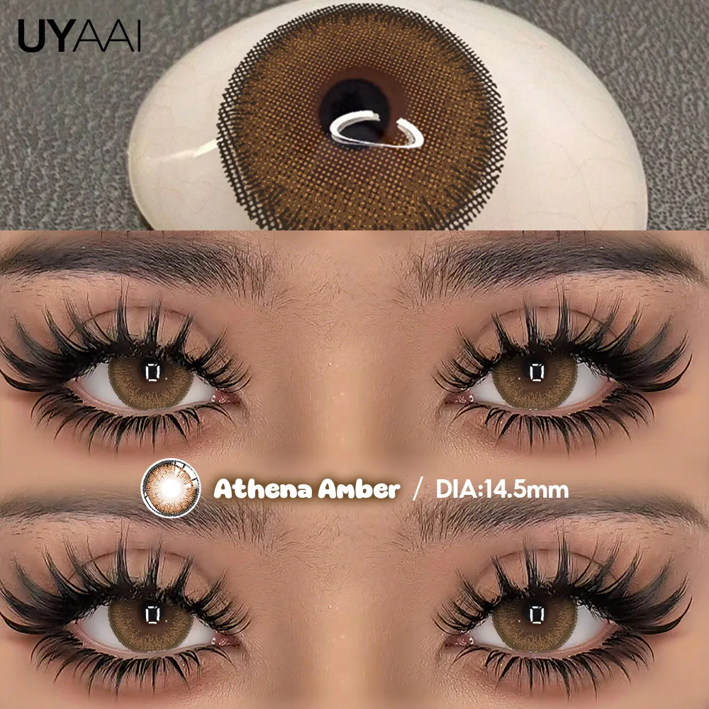Natural Beauty Green & Gray Contact Lenses