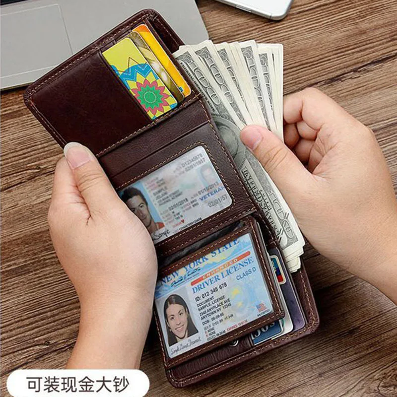 Money Clip Card Holder Men's Ultra-thin 2022 New Trendy Brand Driver's  License Set High-end Id Card Holder Wallet Coin Purses - Wallets -  AliExpress