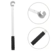Extended Window Opening Lever Telescopic Drapery Pull Rod Blinds Aluminum Alloy Adjustable Tool for Sliding Awning Curtains Open 4
