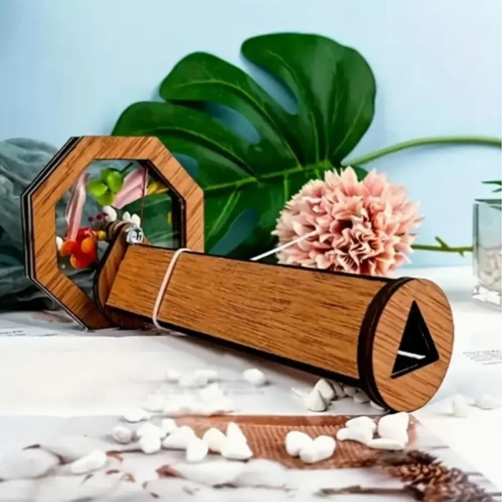 Outdoor Toys DIY Kaleidoscope Kit for Kids Eco-Friendly Shows More Wonderful Pictures Magic Rotating Attractive