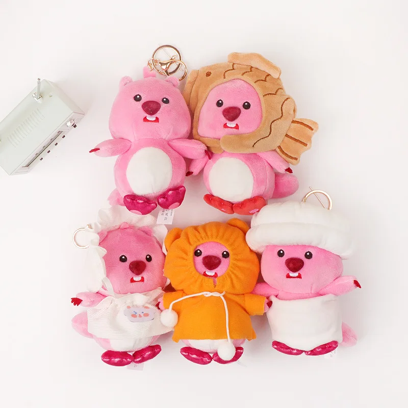 

Miniso 15 см Новая Милая Розовая Маленькая подвеска Бобер стандартная подвесная сумка для автомобильной комнаты индивидуальная подвеска детский праздничный подарок