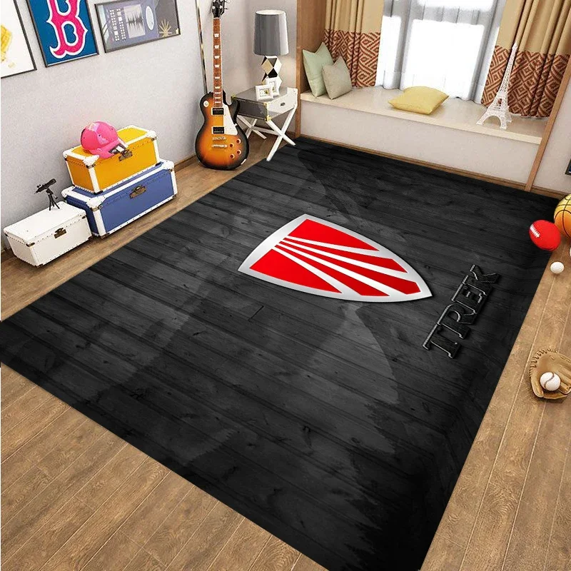 Fashion Bicycle Logo Carpet T-Trek rug 3D Print Bike Rugs for Living Room Bedroom Large Area Soft Rug Boy or Kid  Floor Mat