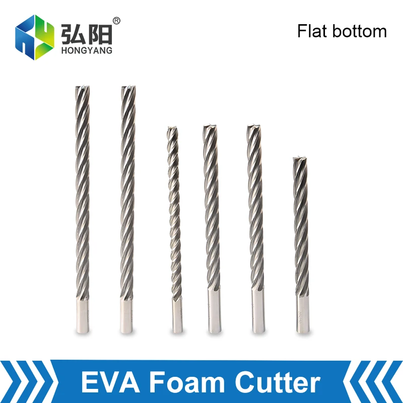 FoamEndMillsHighSpeedSteelFlatEndEPSEVAFoamCarvingKnifeCNC
