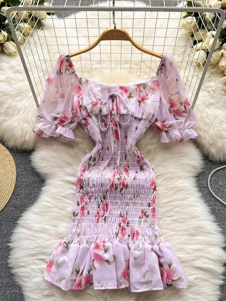 Women Pleated Drawstring Lace Chiffon Floral Dress Korean Ruffle Fishtail Dress Tunic Hip Dress Vestidos Female bodycon D1039 - AliExpress 200000345 Women Pleated Drawstring Lace Chiffon Floral Dress Korean Ruffle Fishtail Dress Tunic Hip Dress Vestidos Female bodycon D1039 - AliExpress 200000345