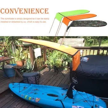 Boat Sun Shade Universal Washable Sunproof Coating Kayak Sunshade Awning 3