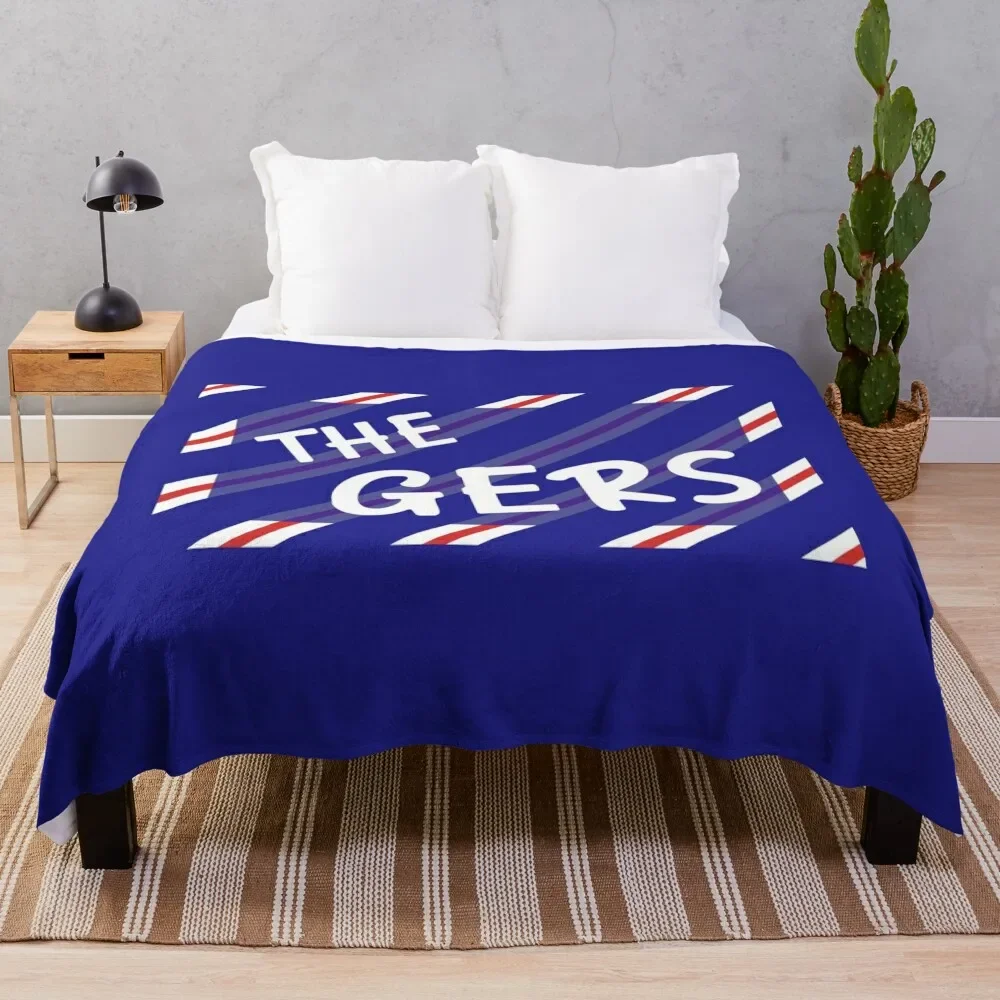 

Glasgow Gers Watp Throw Blanket Furry Luxury Designer Blankets