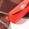 Pure Color Plain fabric Lipstick Box Case Holder With Mirror Women's Cosmetic Jewelry Packaging Box 3