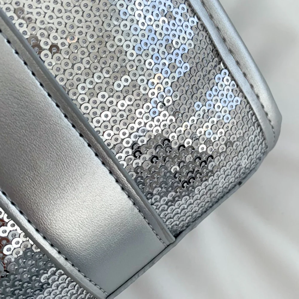 Borsa a mano piccola da donna con paillettes, stampa di lettere, borsa a mano di design, borsa a tracolla con tracolla a tracolla_voghion.com