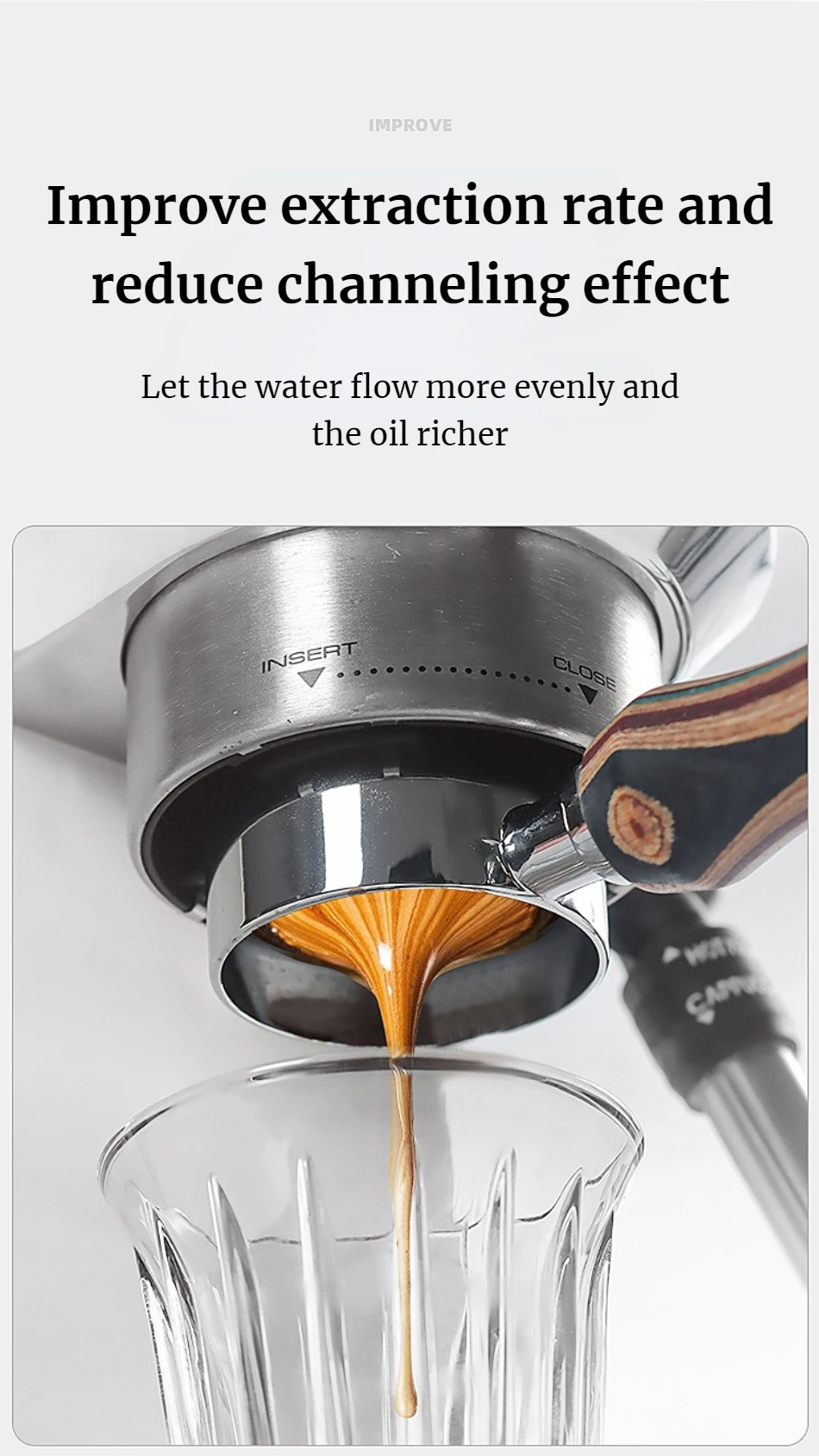 Description Picture 5 of item51mm53mm58mm Coffee Handle Disposable Filter Paper Coffee Powder Bowl Filter Paper Round Secondary Water Separation Filter Paper