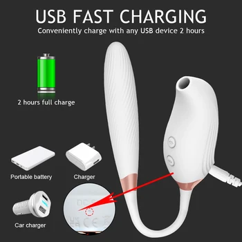 Powerful Clit Sucker Nipple Vibrator Thrusting Dildo Sex Toys For Women Clitoris Stimulator Vibrating Egg Goods For Adults 18 4