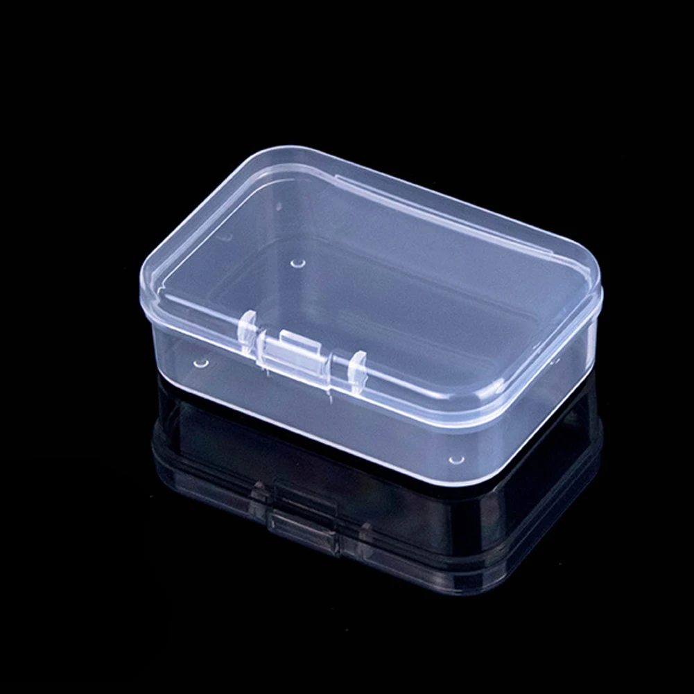Small Plastic Storage Box Rectangular Transparent 5.5*4.3*2.2cm PP