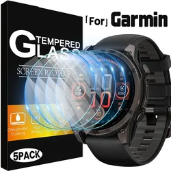 Premium Tempered Glass Screen Protector - Pack of 5/1 - 5pcs (Fenix 3 HR)