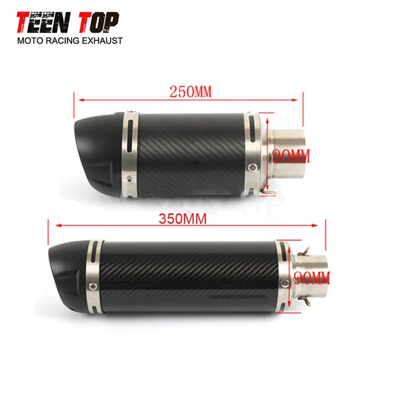 Universal Motorcycle Exhaust Muffler Carbon Fiber Silencer For KTM Duke390 RC390 Duke 690 790 890ADV Silenciador De Escape Moto - Image 2