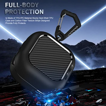Custodia Protettiva per Auricolari Samsung Galaxy Buds 4 / Buds 4 Pro, Cover Antiurto con Portachiavi, Accessori per Auricolari