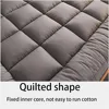 Japanese Futon Mattress Floor Roll Up Folding Soft Toppers Comfortable Tatami Mat Sleeping Pad For Twin Full Queen King Size Bed 2