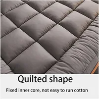 Japanese Futon Mattress Floor Roll Up Folding Soft Toppers Comfortable Tatami Mat Sleeping Pad For Twin Full Queen King Size Bed 2