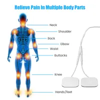 15 Modes EMS Electric Muscle Stimulator 20 Levels TENS Physiotherapy Pulse Full Body Massager Machine Pain Relief + Meridian Pen 2