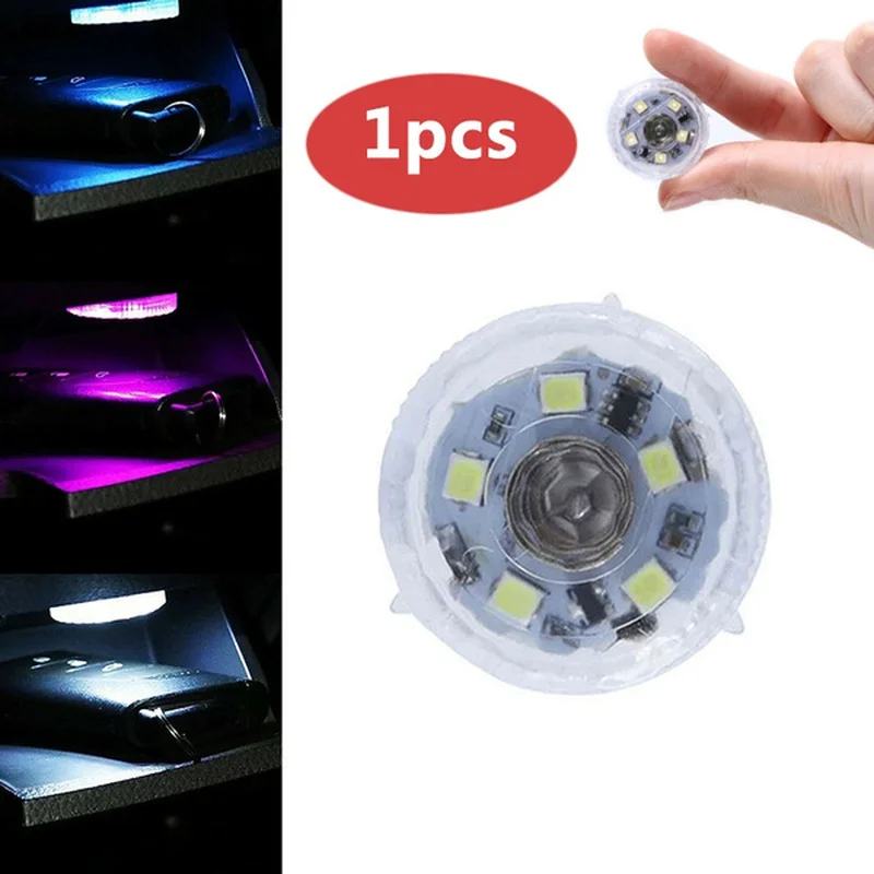 1PCS One-button Car Led Touch-sensor Light Portable Self-adhesive Home Mini Night Reading Lamp Interior Ambient | Автомобили и