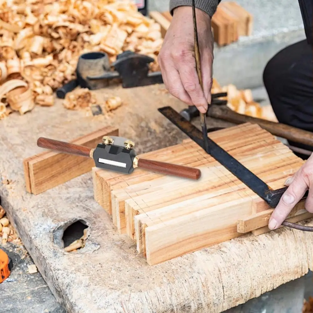 Aluminum Alloy Mini Planer Tool Sharp Precision Scraper Hand Planer Flat Base Planer Durable Adjustable Planer Smoothing