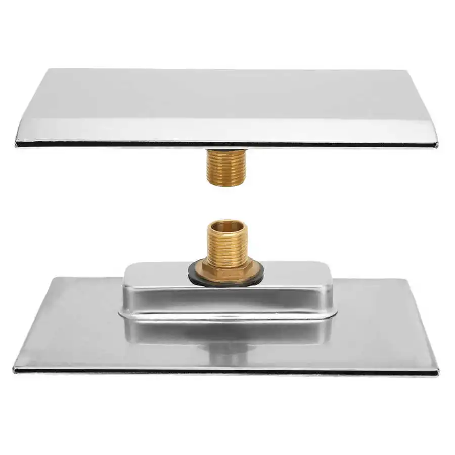 Description Picture 6 of itemWaterfall Tub Spout G1/2 External Thread SPA Bathroom Pool Swimming Pool Silver Wall Mounted Waterfall Outlet Nozzle Tool