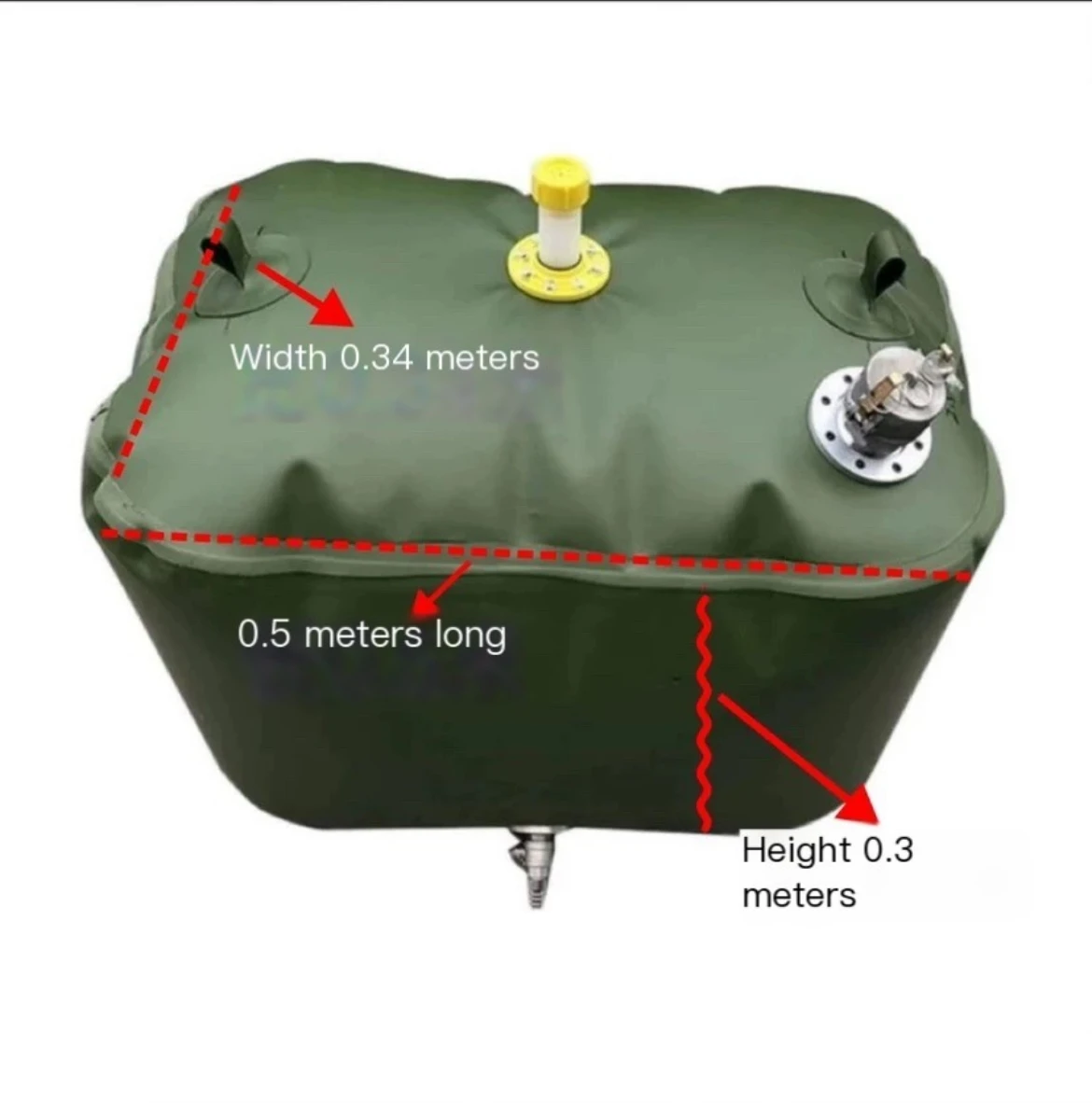 50L (12.5 gallons) durable oil bag large capacity thickened car spare soft oil bag fuel TPU explosion-proof storage