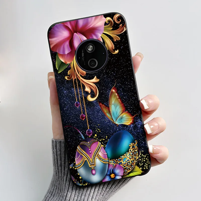 Aesthetic Fashion Cat Astronaut Black Protective TPU Silicone Soft Case Cover