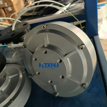 เครื่องกำเนิดไฟฟ้าแม่เหล็กถาวรแบบไร้แกน 12V 24V 48V 96V 2KW แบบตั้งตรง สำหรับกังหันลม DIY พลังงานอิสระ 1