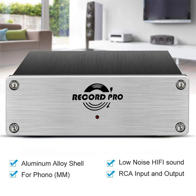 Phono Preamp Record Player Stereo Preamplifier Moving Magnet Phono