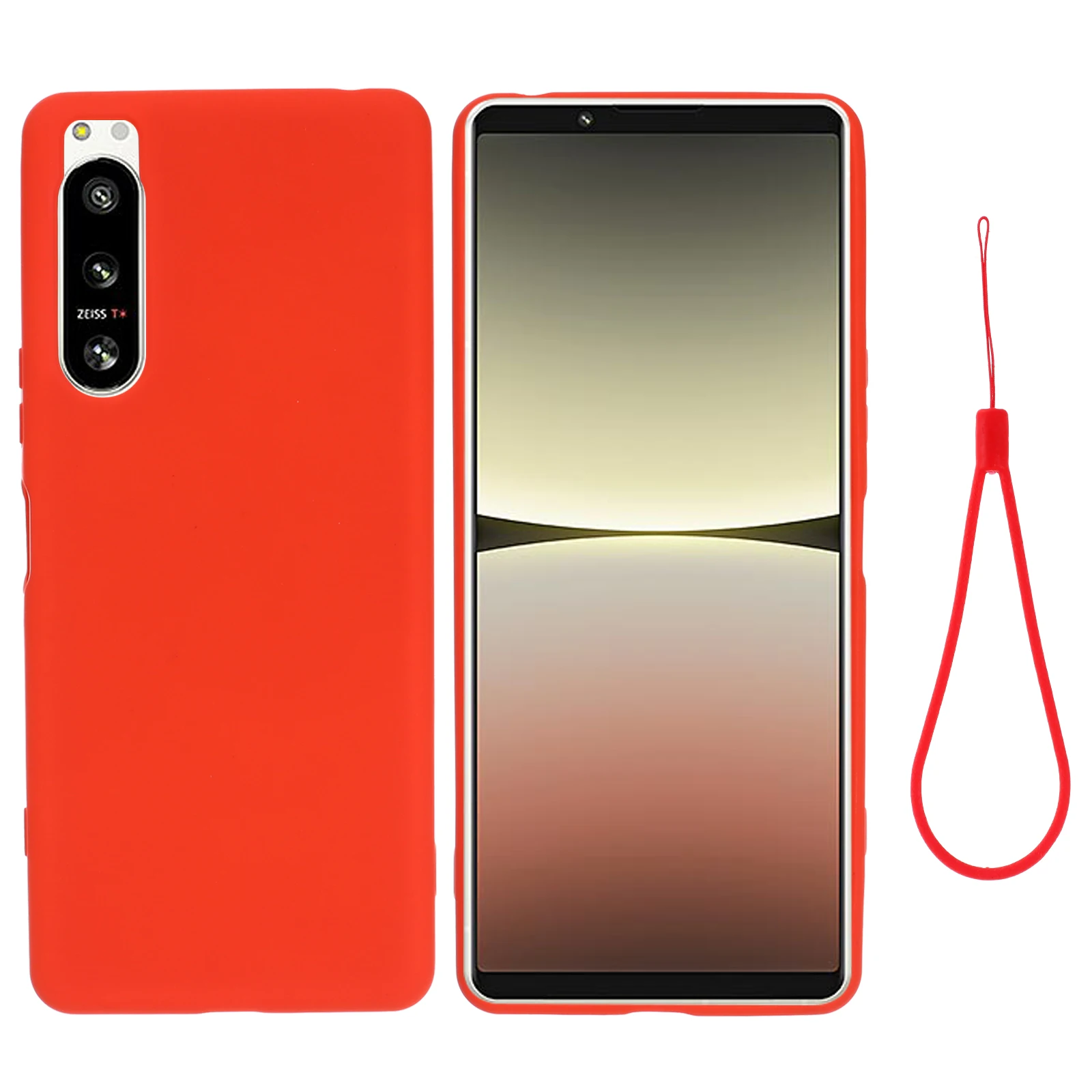 Liquid Silicone Lanyard Phone Case - Soft Gel Rubber Cover